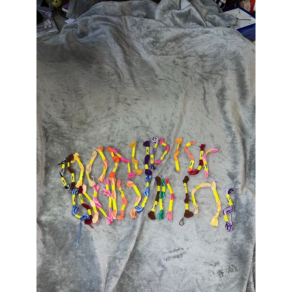 Lot of 31 Multicolor Embroidery Yarn